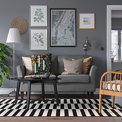 EKHOLMA - 2-seat sofa, Hakebo dark grey