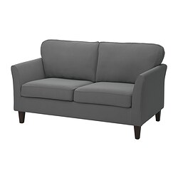 EKHOLMA - 2-seat sofa, Hakebo dark grey