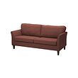 EKHOLMA - 3-seat sofa, Kilanda brown-red