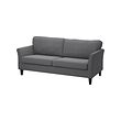 EKHOLMA - 3-seat sofa, Hakebo dark grey