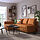 FRIHETEN - sofabed sudut dengan penyimpanan, Faringe cokelat-oranye | IKEA Indonesia - PE954537_S1
