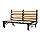 LYCKSELE two-seat sofa-bed frame