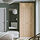 PAX/BERGSBO - lemari pakaian, putih/efek kayu oak diwarnai putih, 100x60x236 cm | IKEA Indonesia - PE889078_S1