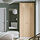 PAX/FORSAND - wardrobe, white/white stained oak effect, 100x60x236 cm | IKEA Indonesia - PE889087_S1