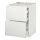 METOD/MAXIMERA - base cab f hob/2 fronts/3 drawers, white/Voxtorp matt white, 60x60x80 cm | IKEA Indonesia - PE544400_S1