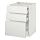 METOD/MAXIMERA - base cab f hob/3 fronts/3 drawers, white/Voxtorp matt white, 60x60x80 cm | IKEA Indonesia - PE544474_S1