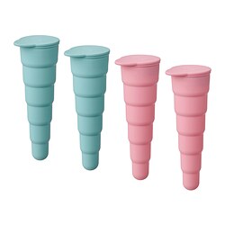 UPPFYLLD - Ice lolly maker, pop-up turquoise/pink, 16 cm