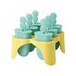 UPPFYLLD - Ice lolly maker, turquoise/yellow