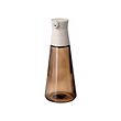 HALVTOM - Bottle with pour spout, glass/brown, 19 cm