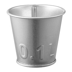 ÅKERBÄR - Plant pot, in/outdoor/galvanised, 6 cm