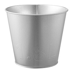 ÅKERBÄR - Plant pot, in/outdoor/galvanised, 15 cm
