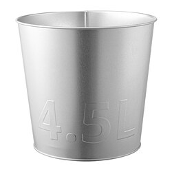 ÅKERBÄR - Plant pot, in/outdoor/galvanised, 19 cm