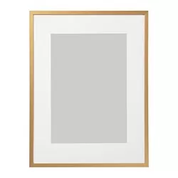 LOMVIKEN - Frame, gold-colour, 30x40 cm