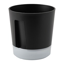 VÅRDTRÄD - Pot bersistem pengairan internal, dalam/luar ruang transparan/antrasit, 12 cm