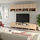 BESTÅ - kombinasi penyimpanan TV, efek kayu oak diwarnai putih/Lappviken/Stubbarp efek kayu oak diwarnai putih, 240x42x230 cm | IKEA Indonesia - PE751104_S1