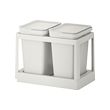 HÅLLBAR - Waste sorting solution, with pull-out/light grey, 20 l