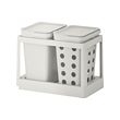 HÅLLBAR - Waste sorting solution, with pull-out ventilated/light grey, 20 l