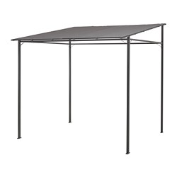 GUNNÖN - Gazebo, abu-abu tua/abu-abu, 238x233 cm