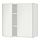 METOD - wall cabinet with shelves/2 doors, white/Voxtorp matt white, 80x37x80 cm | IKEA Indonesia - PE545064_S1