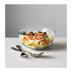 BLANDA - Serving bowl, clear glass, 20 cm