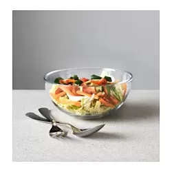 BLANDA - Mangkuk saji, kaca bening, 20 cm