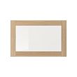 SINDVIK - glass door, white stained oak effect/clear glass, 60x38 cm | IKEA Indonesia - PE711528_S2