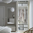 PAX/BERGSBO - Wardrobe, white/white, 100x60x236 cm