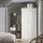 PAX/BERGSBO - lemari pakaian, putih/putih, 100x60x201 cm | IKEA Indonesia - PE889459_S1