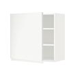 METOD - Wall cabinet with shelves, white/Voxtorp matt white, 60x37x60 cm