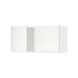 METOD - Wall cabinet with 2 doors, white/Voxtorp matt white, 80x37x40 cm