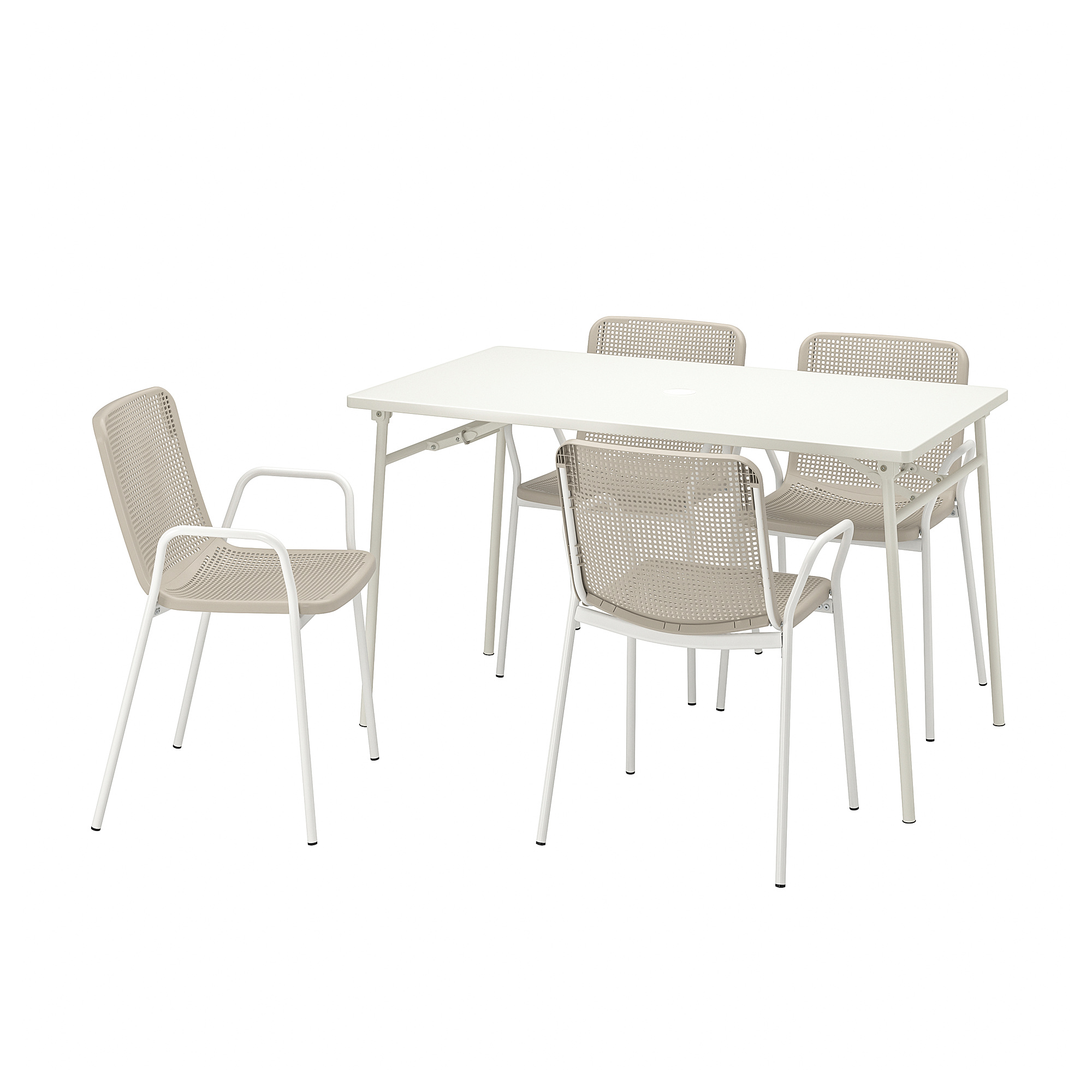 Torpar Table 4 Chairs W Armrests