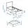 TONSTAD bed frame with storage