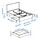 TONSTAD - bed frame with storage, off-white/Lönset, 180x200 cm | IKEA Indonesia - PE954794_S1