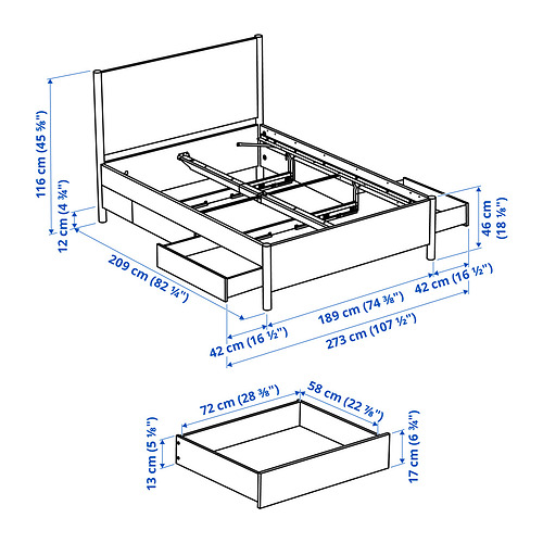 TONSTAD Measurement Illustration