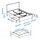 TONSTAD - bed frame with storage, off-white/Lönset, 160x200 cm | IKEA Indonesia - PE954797_S1