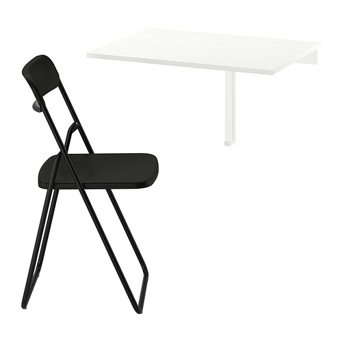NORBERG/VIHALS meja dan 1 kursi