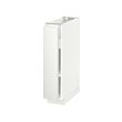 METOD - Base cabinet with shelves, white/Voxtorp matt white, 20x60x80 cm