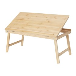 FELFRITT - Laptop/bed tray, bamboo, 58x32x27 cm