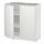 METOD - kabinet dasar dg rak/2 pintu, putih/Voxtorp putih matt, 80x37x80 cm | IKEA Indonesia - PE545675_S1