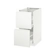 METOD - Base cb 2 fronts/2 high drawers, white Maximera/Voxtorp matt white, 40x60x80 cm