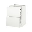 METOD - Base cb 2 frnts/2 low/1 md/1 hi drw, white Maximera/Voxtorp matt white, 60x60x80 cm