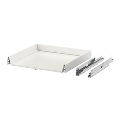 MAXIMERA - Drawer, low, white, 60x60 cm