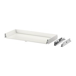 MAXIMERA - Drawer, low, white, 80x37 cm