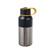 HETLEVRAD - Insulated flask, stainless steel/black, 0.5 l
