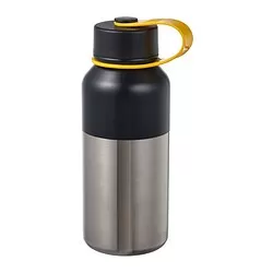 HETLEVRAD - Termos tersekat, baja tahan karat/hitam, 0.5 l