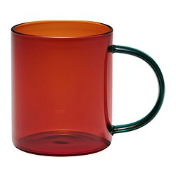 SKUGGSTUBB - Mug, warna campuran cokelat/hijau, 41 cl