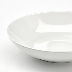 GODMIDDAG - Piring cekung, putih, 23 cm