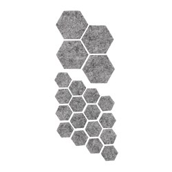 TRIXIG - Pelindung lantai tempel, set isi 20, abu-abu