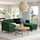 LINANÄS - sofa protector f so3 w chs longue, Vissle dark green | IKEA Indonesia - PE889925_S1