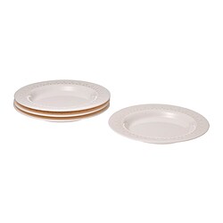 PARADISISK - Side plate, off-white, 20 cm